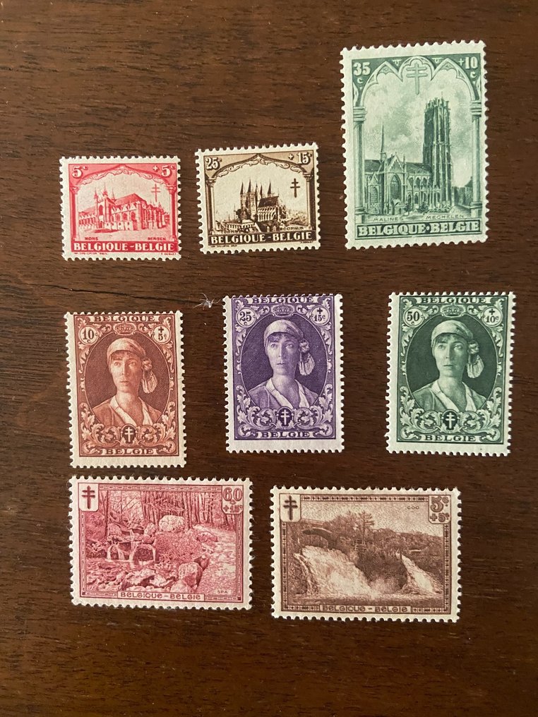 比利時 1910/1931 - Belgio，5系列完整 - Y&T #1.0