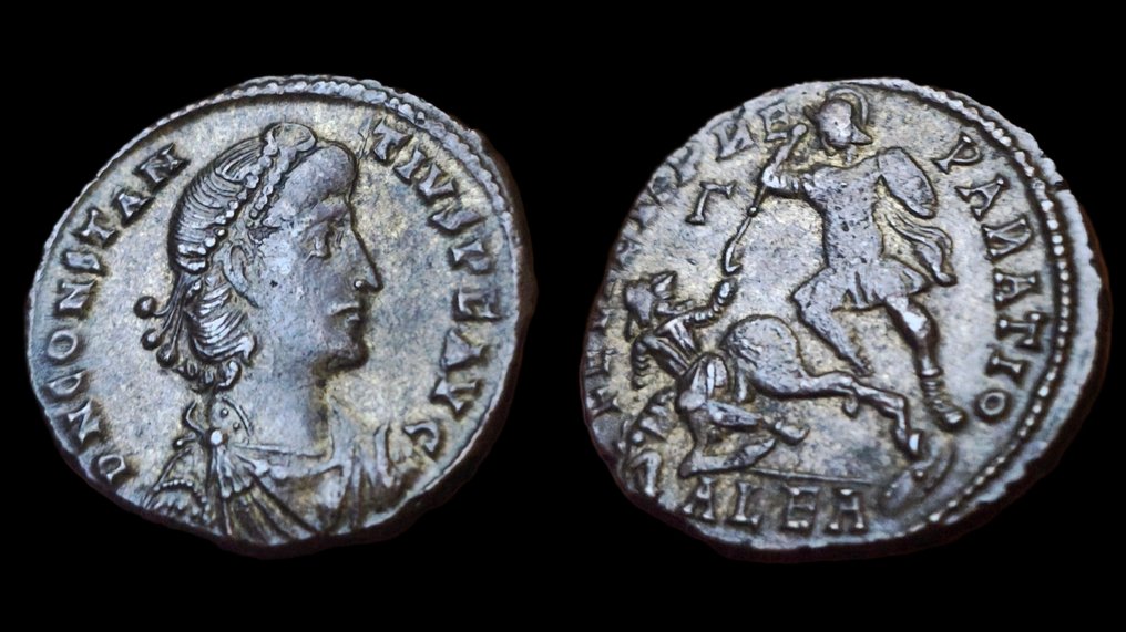 Roman Empire. Constantius II (AD 337-361). Follis Alexandria - FEL TEMP REPARATIO  (No reserve price) #2.1