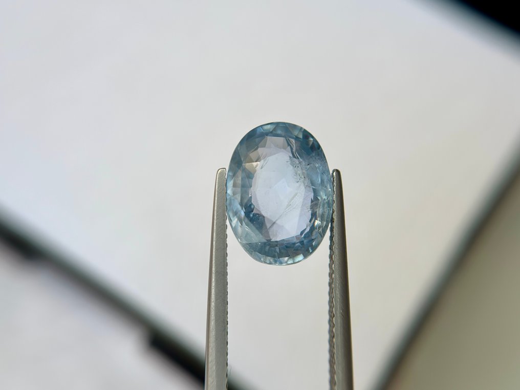 没有保留价 - 1 pcs  蓝色 蓝宝石  - 8.32 ct - 莲花宝石实验室 - 无热处理缅甸蓝宝石 #1.0