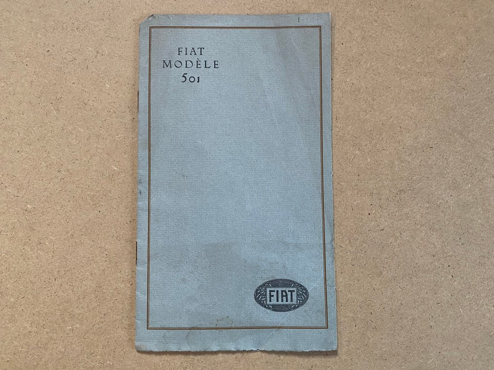 NO RESERVE - FIAT 501 BROCHURE - Διαφημιστικό φυλλάδιο - 1922 #1.0