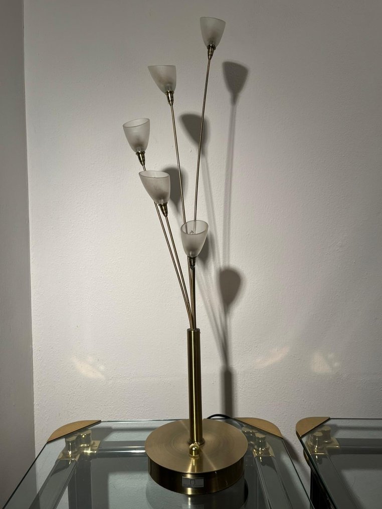 Boxford Holland - Jan des Bouvrie - 台灯 - PT-9000-5-AB - 黄铜, 玻璃 #3.2