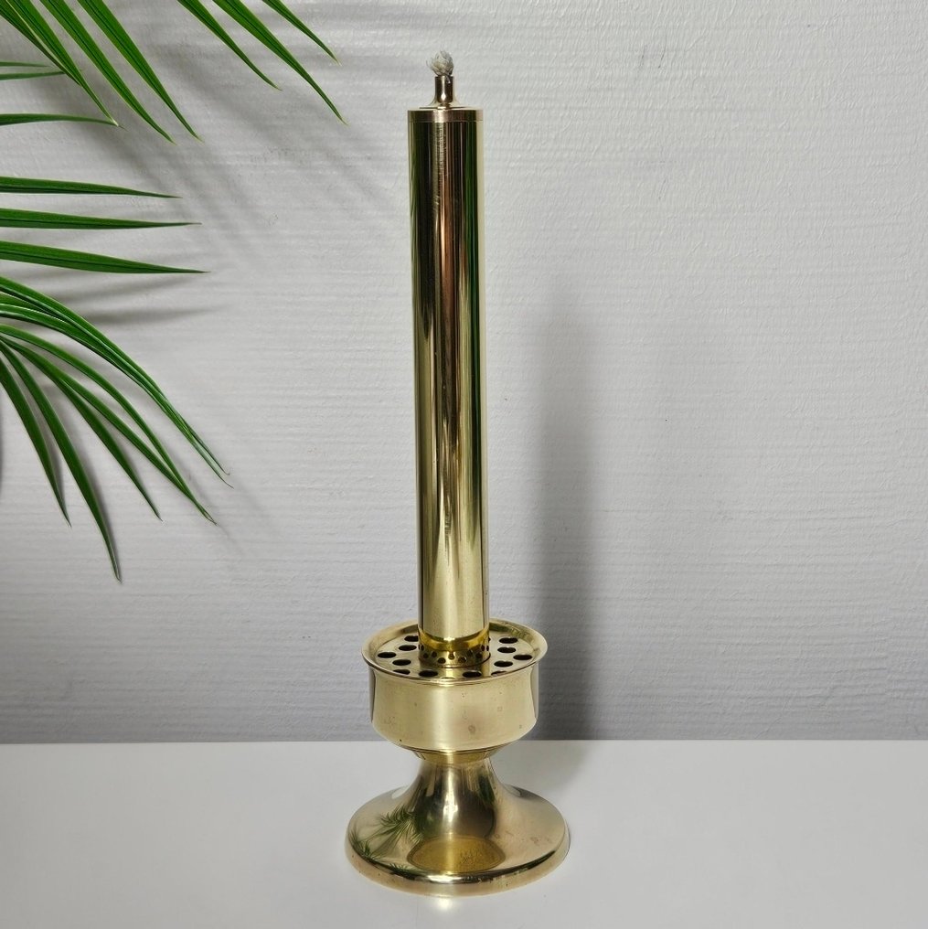 Candeliere - Ottone - Lampada a olio affascinante #3.2