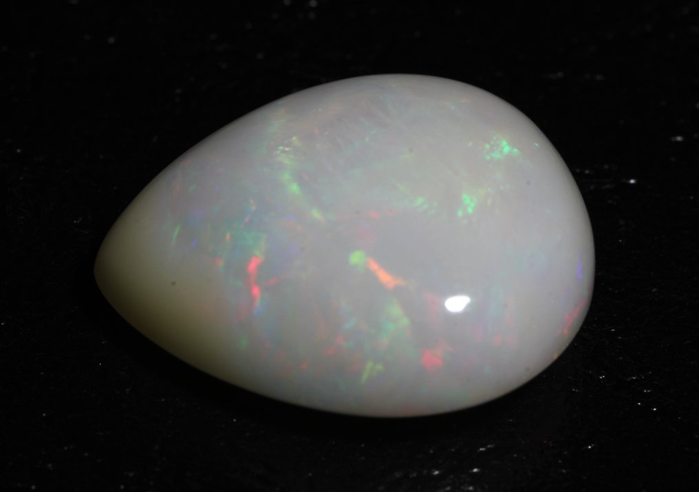 Senza prezzo di riserva Bianco Opale  - 19.30 ct - Instituto Gemólogico Español (IGE) - Gioco di colori intenso #1.0