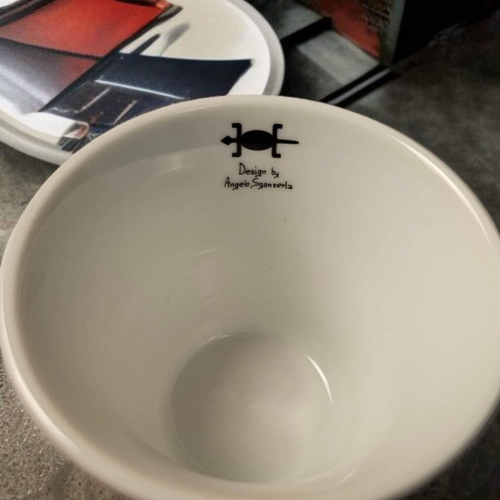 Etnos - Angelo Sganzerla - 杯及底碟 (6) - 瓷器 #3.2