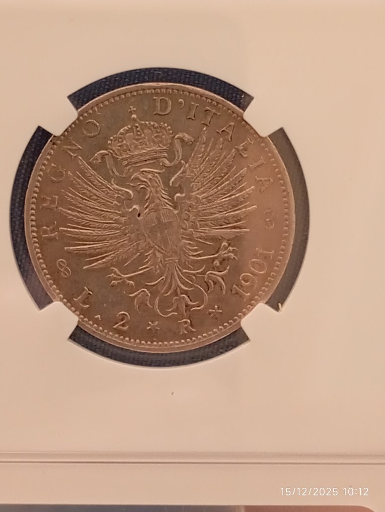 Ιταλία, Βασίλειο Vittorio Emanuele III. 2 Lire 1901 #1.0
