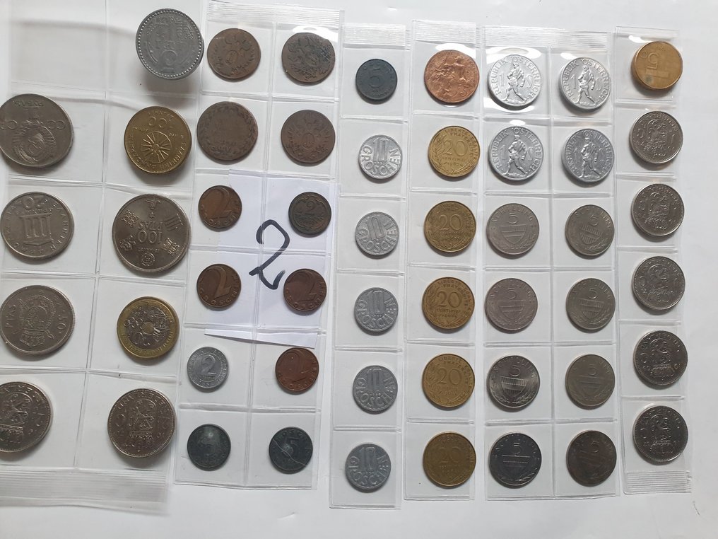 Europa circulerende munten, meer dan 900 stuks, ongeveer 2,5 kg..  (Zonder minimumprijs) #4.3