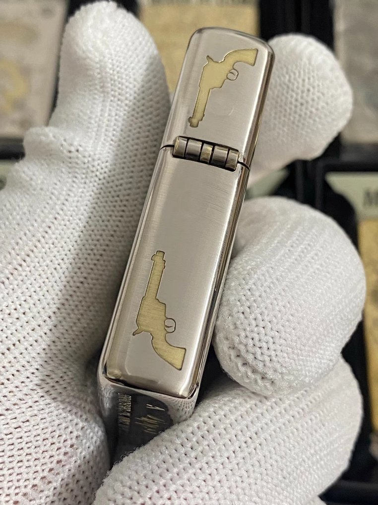 Zippo - Western cowboy - Sem preço de reserva - Isqueiro - Aço (aço inoxidável) #3.2