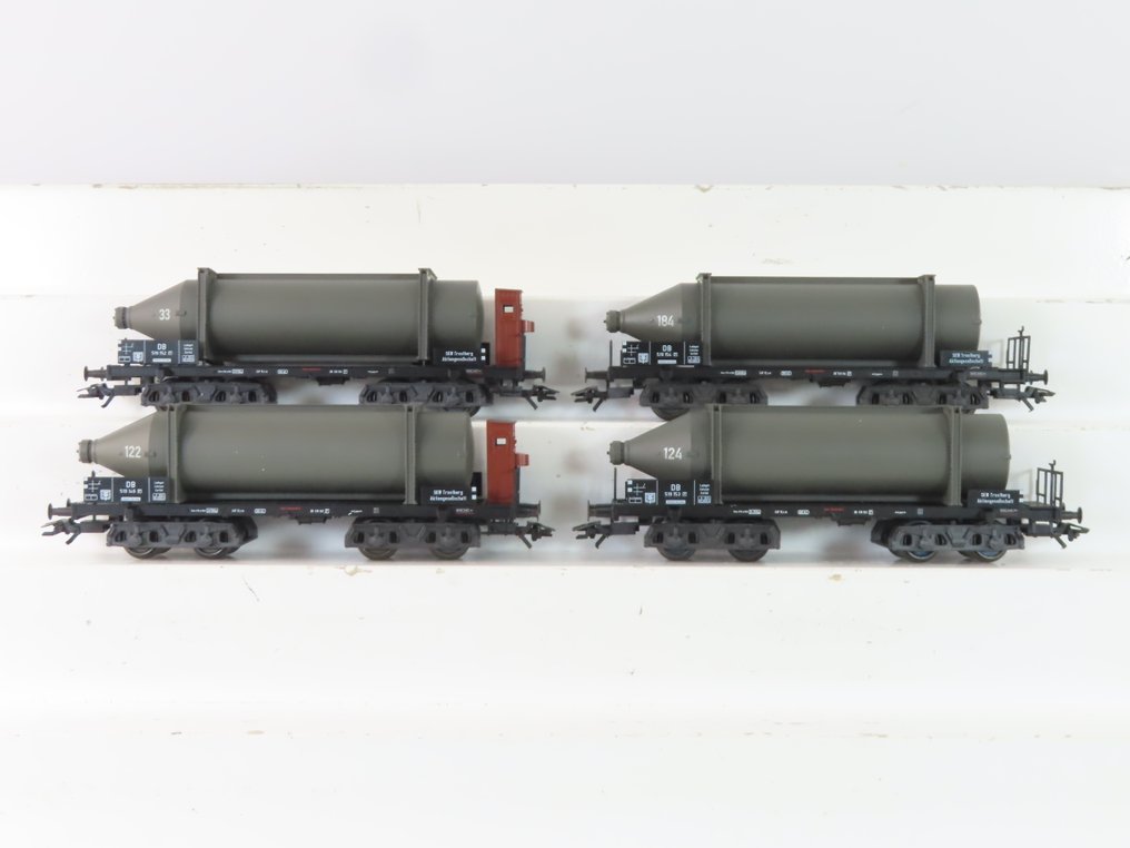 Märklin H0 - 48250 - Model train freight wagon set (1) - Four-piece wagon set 'Carbidflessen' - DB #1.0