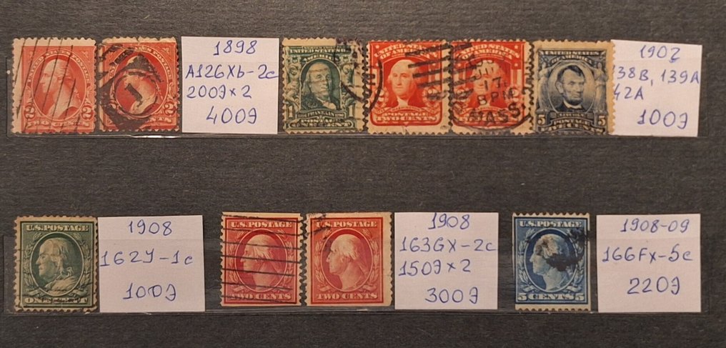 United States 1882/1924 - large and beautiful collection of American stamps 1882-1924 - Michel 2014 Cat. Num: 50-263G #3.2