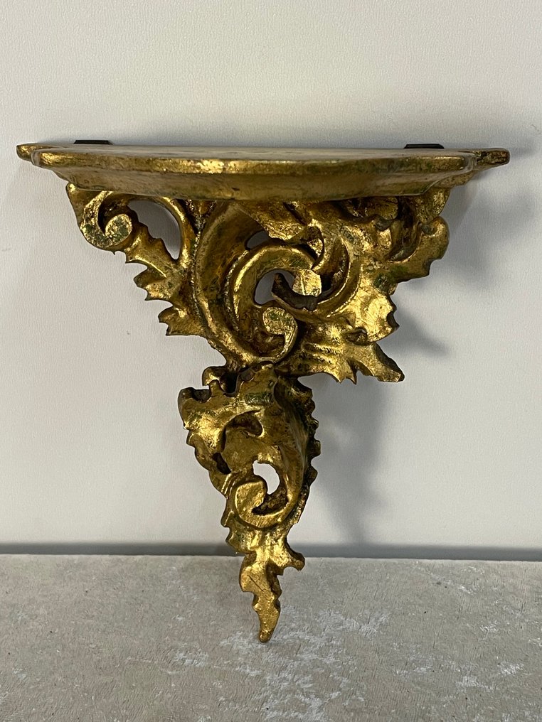 Szobor, Wandconsole Rococostijl - 15.5 cm - Fa #1.0