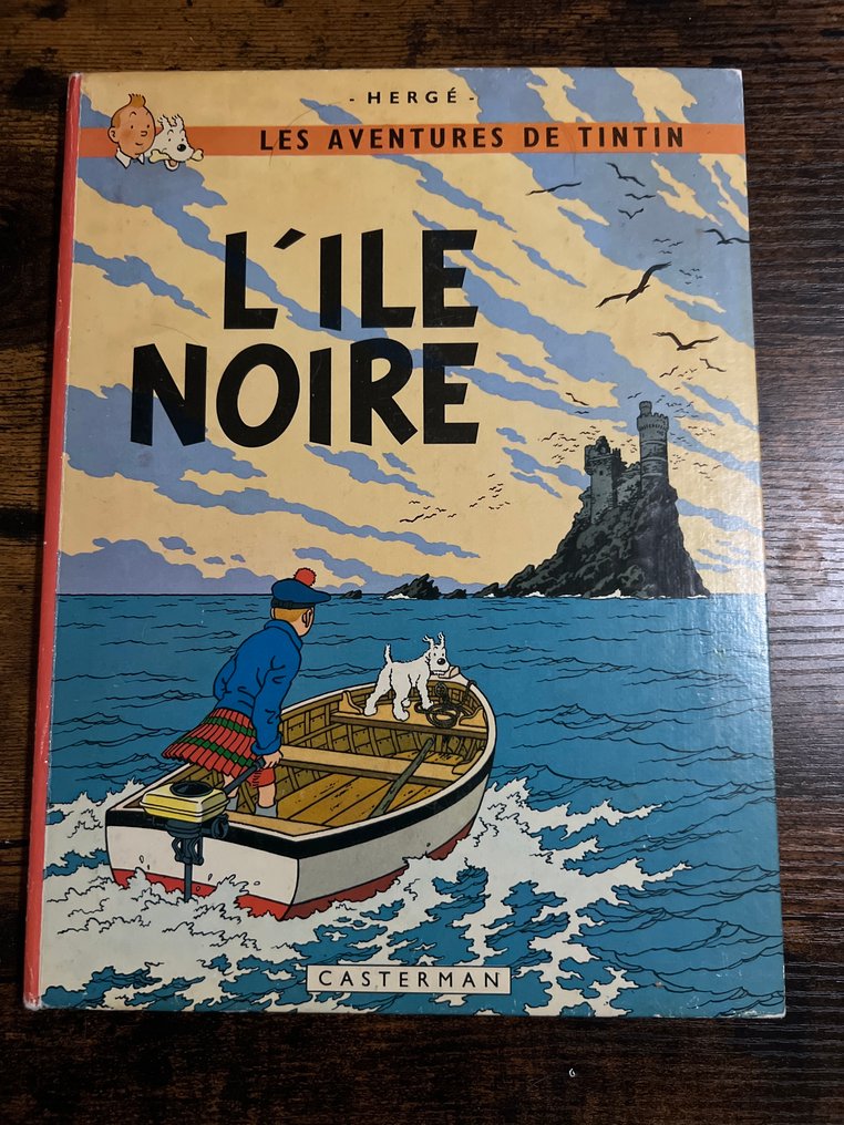 Tintin T7 - L'île noire (B36) - Version Bob de Moor - C - 1 Album - Erstausgabe - 1966 #1.0
