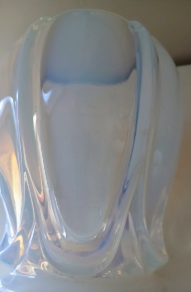 Vase -  Les Godrons  - Opalescent glas #4.3