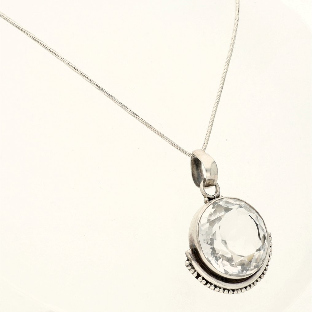 Senza prezzo di riserva - Collana con ciondolo Argento - Quartz #1.0