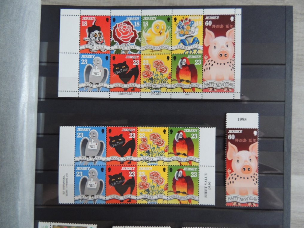 泽西 1995/2001 - 收藏品似乎完整，存放在Y&T文件夹中，售价1000欧元。 #2.1