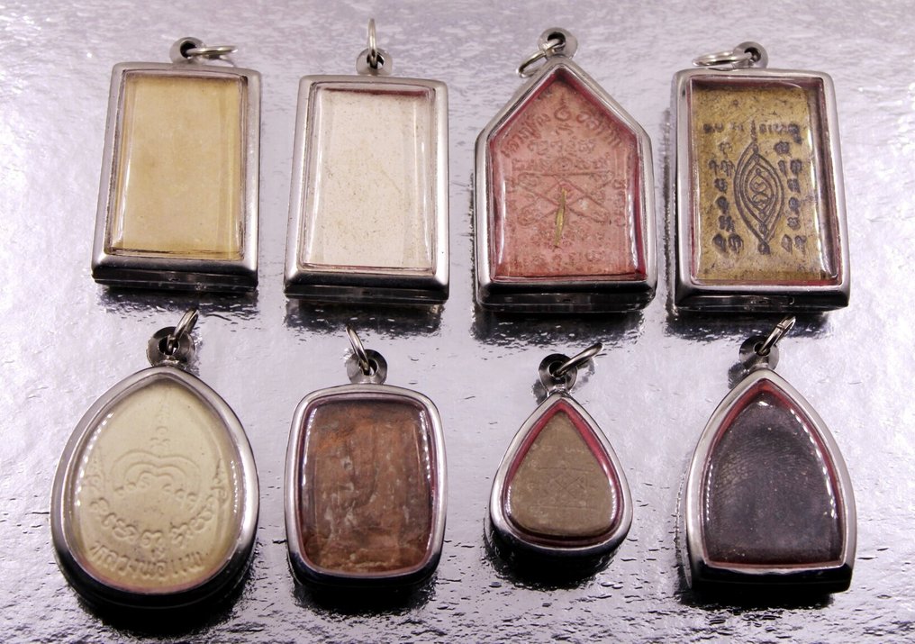 8款吊坠护身符 / 护身符 / 护身符,用于冥想保护和圣物收藏 - 佛 - 泰国 (没有保留价) #2.1