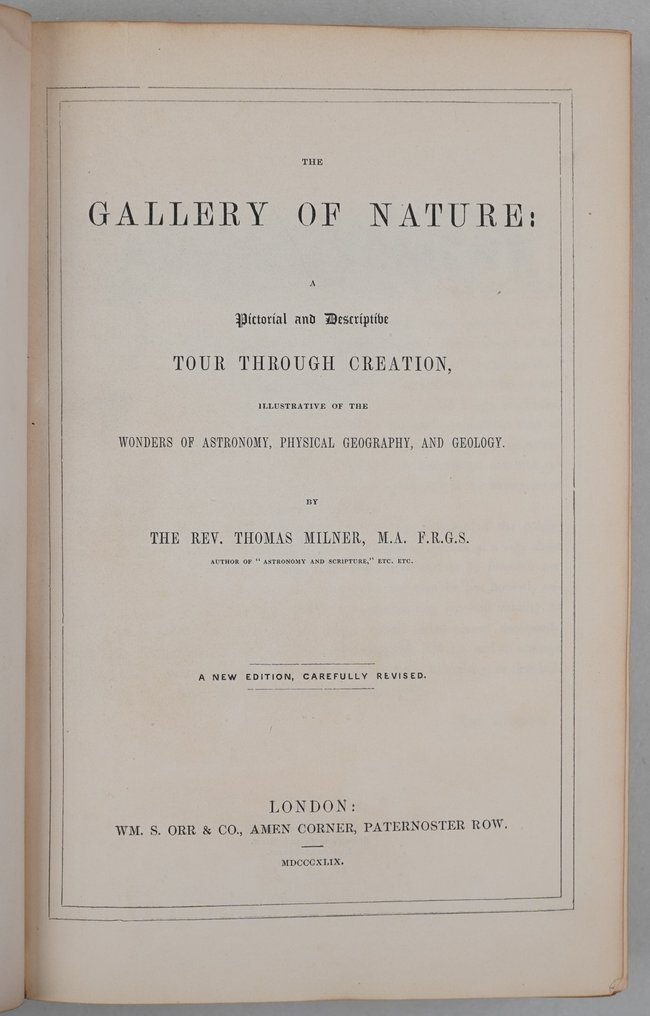 Thomas Milner - The Gallery of Nature. A Pictorial and Descriptive Tour through Creation - 1849 #3.2