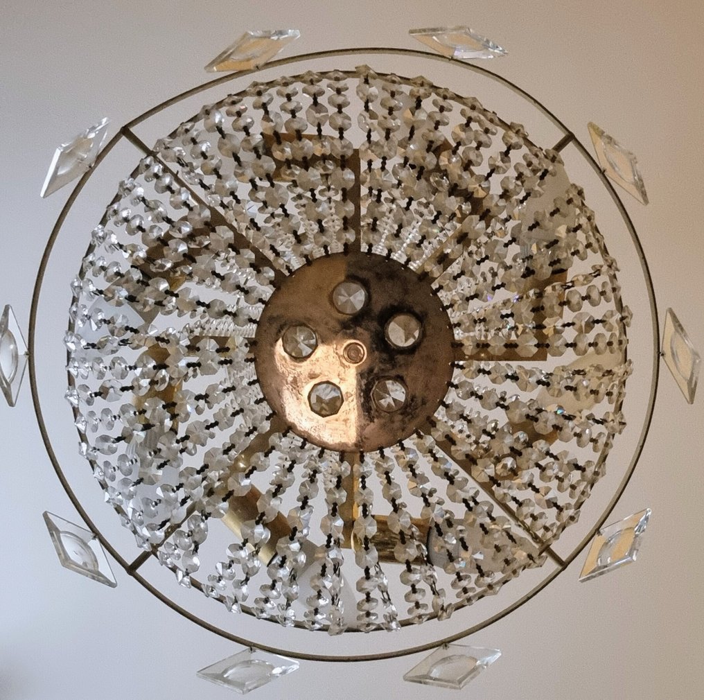 Kronleuchter - Messing, Kristall #1.0