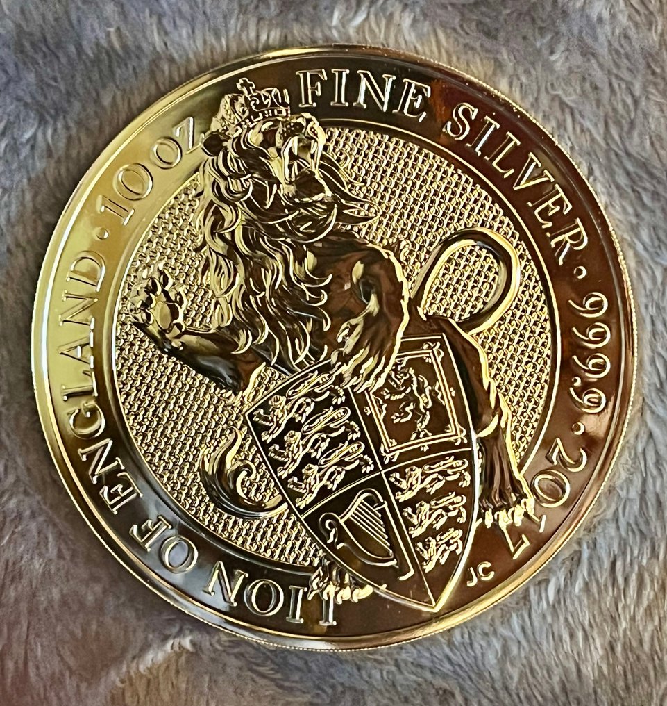 Regno Unito. 10 Pounds 2017, 10 Oz .999 #1.0