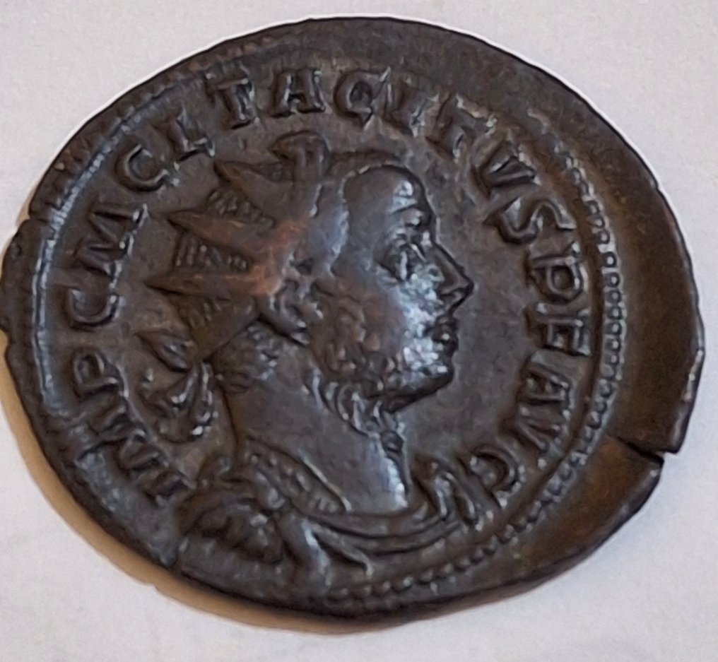 Rooman imperiumi. Titus (275-276). Antoninianus AD 276 Lugdunum - TEMPORVM FELICITAS - A in left field; ✱ in right field  (Ei pohjahintaa) #1.0