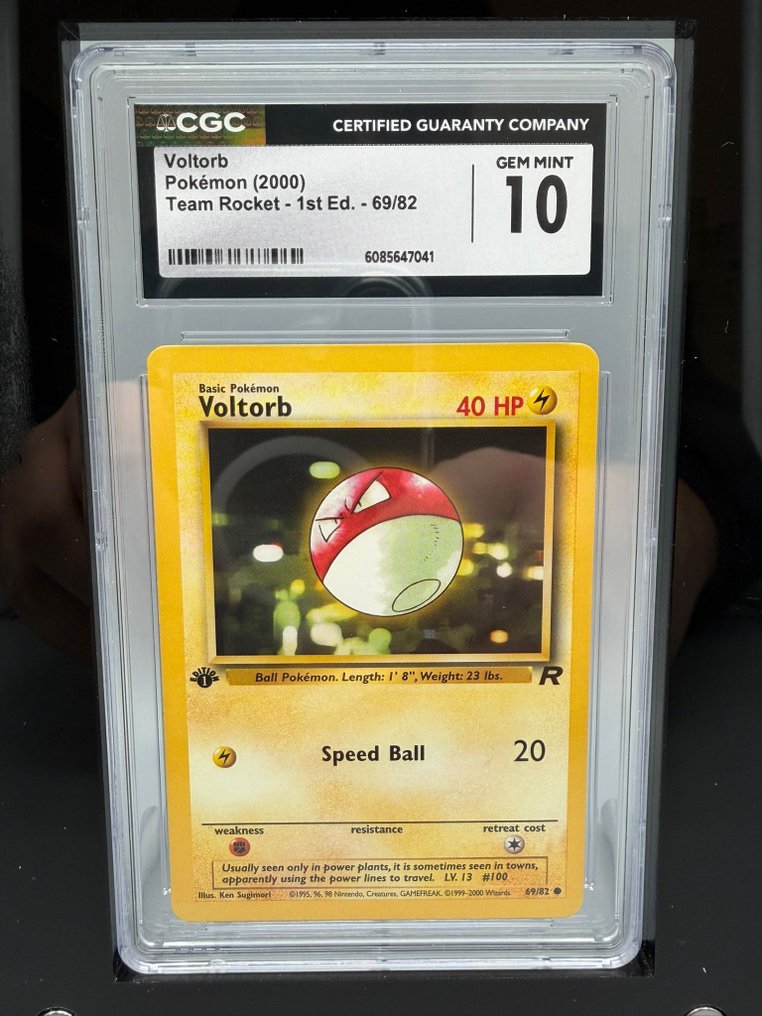 Pokémon Graded card - Voltorb 初版 - CGC 10 - WOTC - Team Rocket #1.0