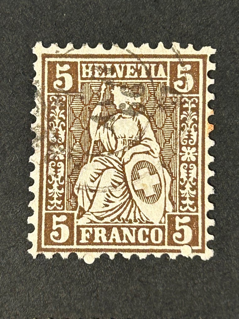 Switzerland 1862/1878 - Switzerland 1862–1878 – Classic Helvetia Issue, Used Collection including SBK 41b 'Reinblau' – CV #3.2