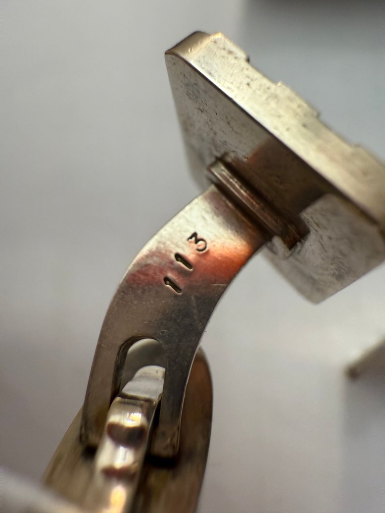 Zonder minimumprijs - Georg Jensen - Manchetknopen - Chess Zilver #3.2