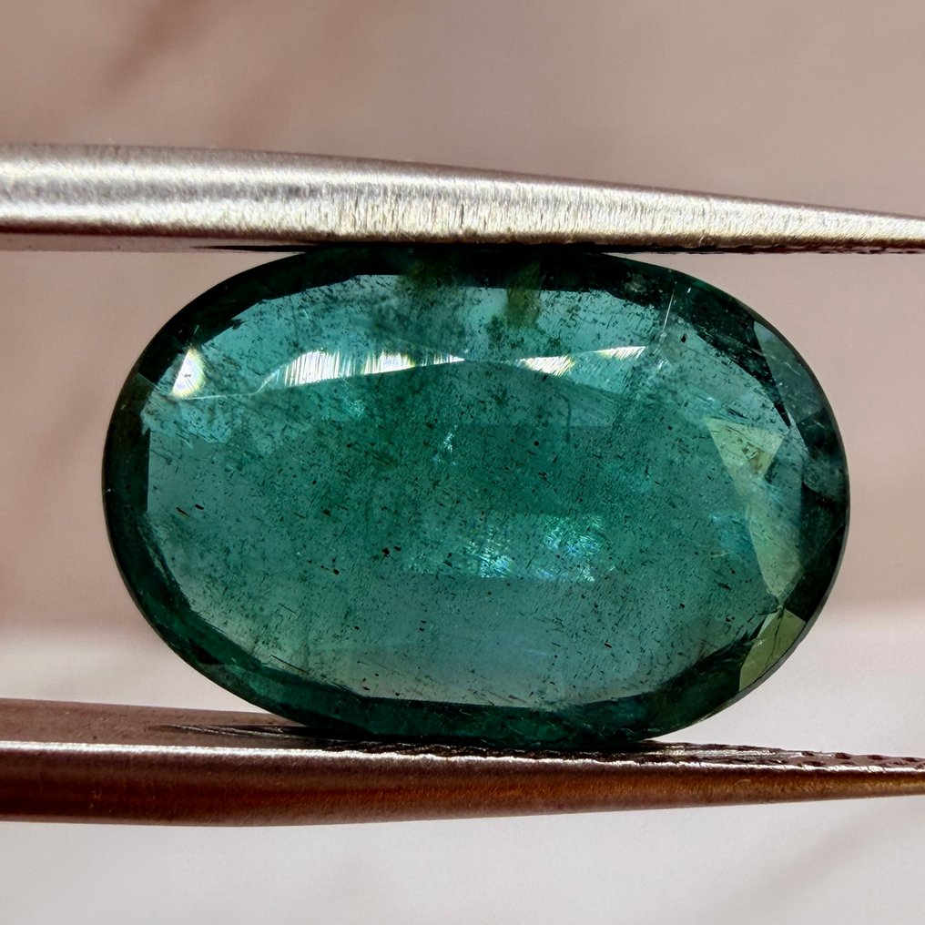 χωρίς τιμή ασφαλείας - 1 pcs  Πράσινο Σμαράγδι  - 5.72 ct - International Gemological Institute (IGI) - Φυσικός Σμαράγδι #2.1