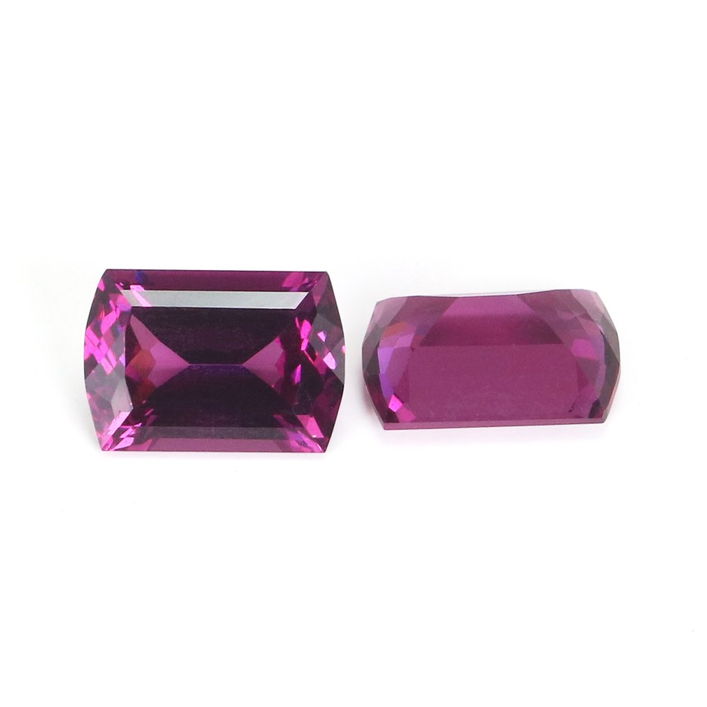 没有保留价 - 2 pcs  紫色 石榴石  - 4.06 ct - 国际宝石研究院（IGI） - Pyrop-Almandite #1.0