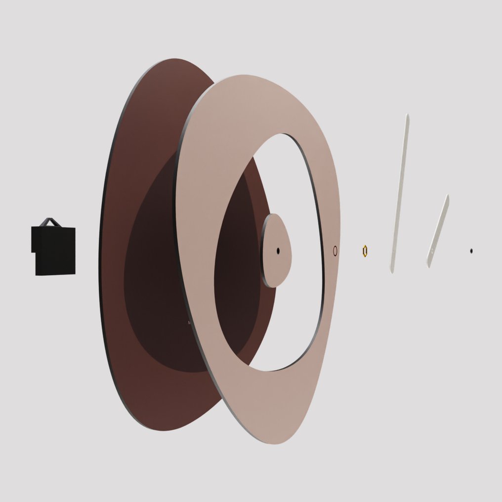 掛鐘 - GIallobus -  現代的 木 - 2024 - Bokeh手表 #4.3