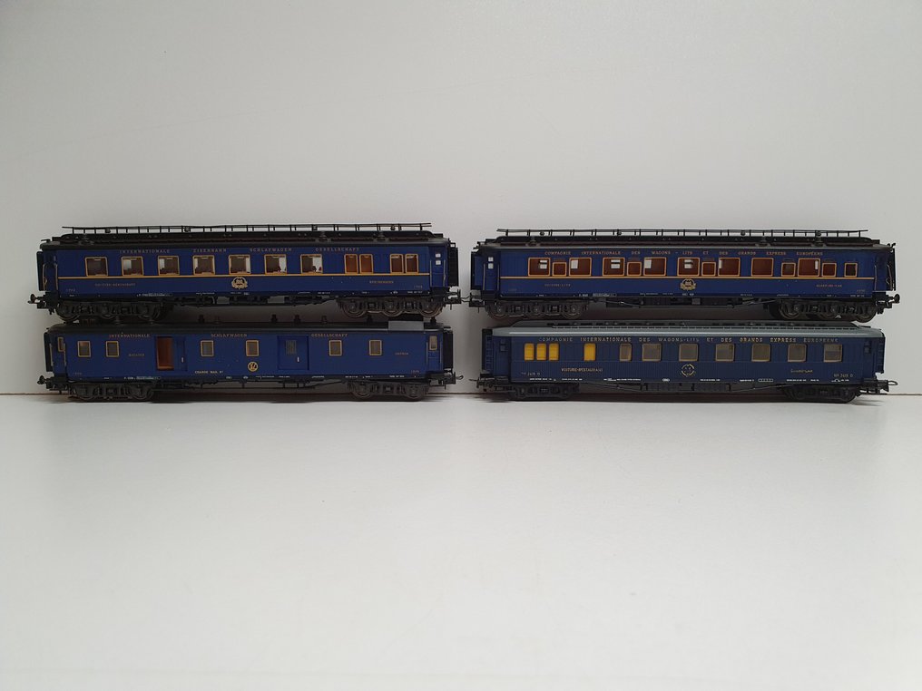 Trix, Liliput H0 - Ensemble de wagons de passagers pour trains miniatures (4) - Wagons du Simplon Orient Express #1.0