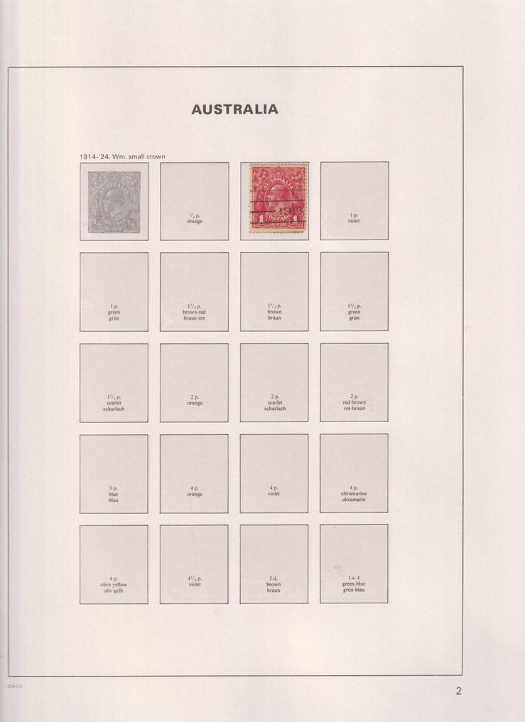 Australia 1915/1985 - Collection in Davo preview album including cassette. #4.3