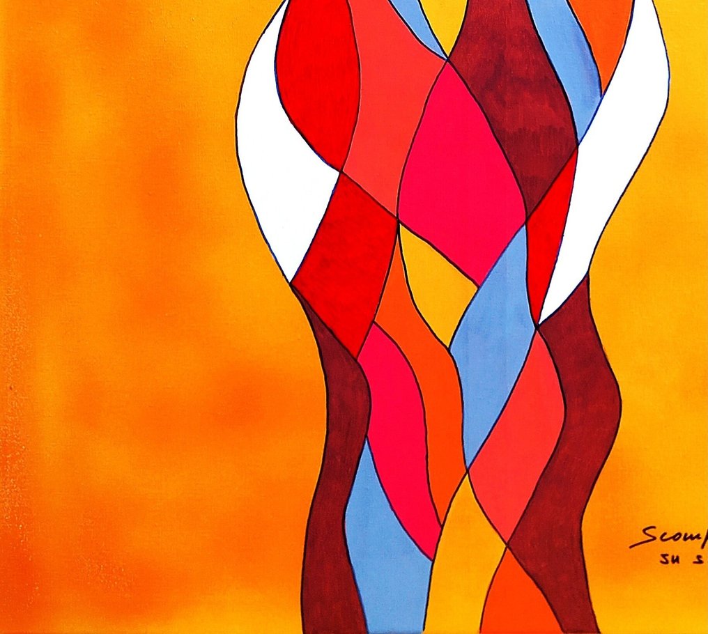 Mosconi - Scomposizione a colori su sfondo giallo #2.1