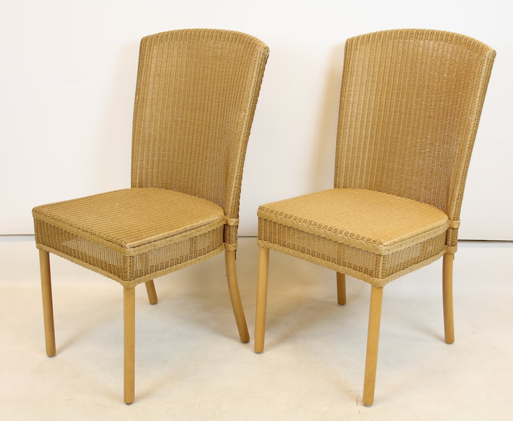 椅子 - 木, Riet - 两把椅子 #2.1