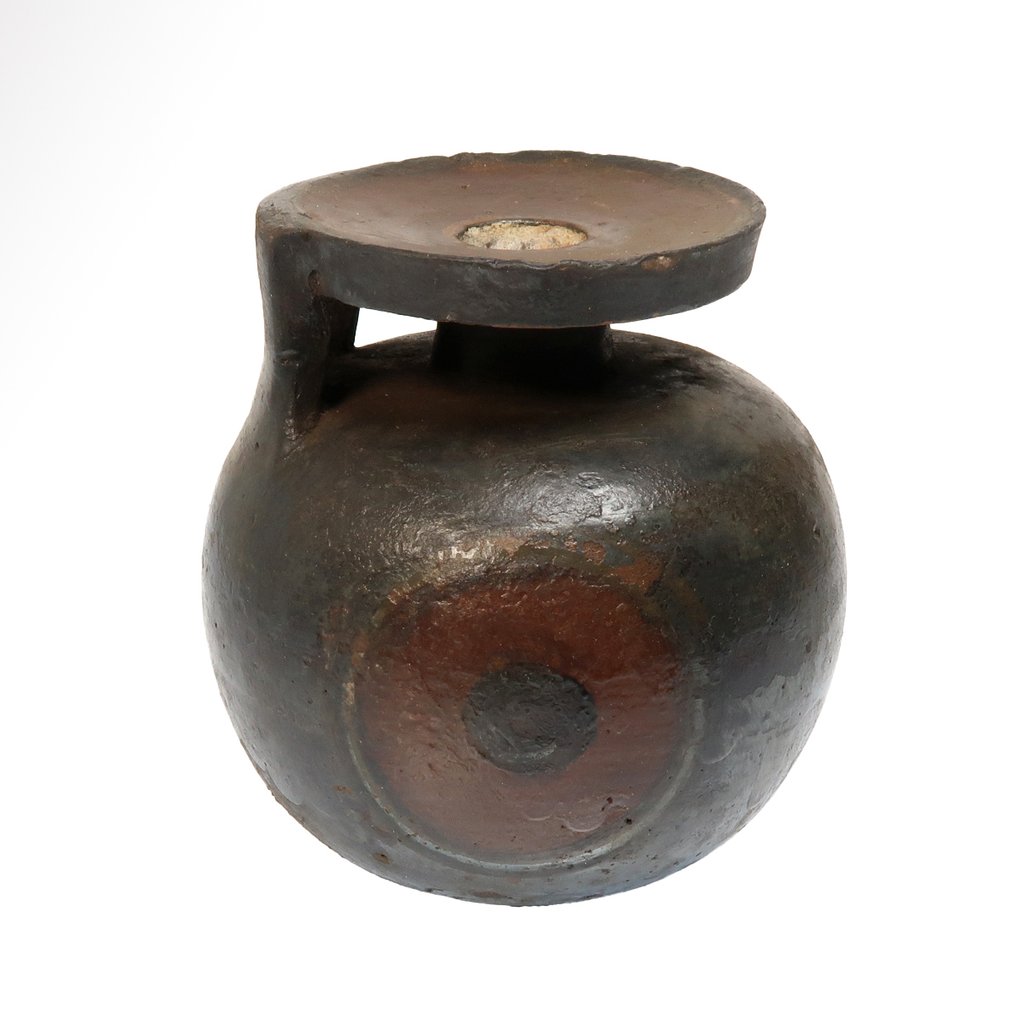 Grego Antigo, Lacônico Terracota Aryballos com Olhos (Coleção Bloomberg) #1.0