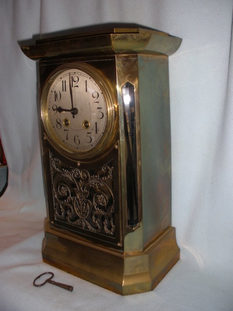 Kobber vekurklokke Pheilkreuz Junghans. - Pheilkreuz Junghans Wien-sekvens Messing, stål, glass - 1910–1920 #3.2