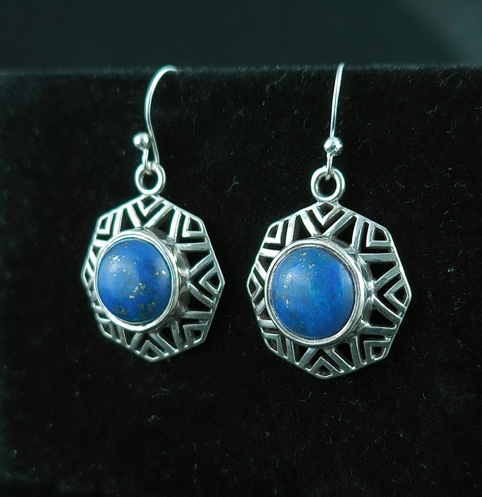 Lapislazuli - Silber - Ohrringe - Sterlingsilber #4.3