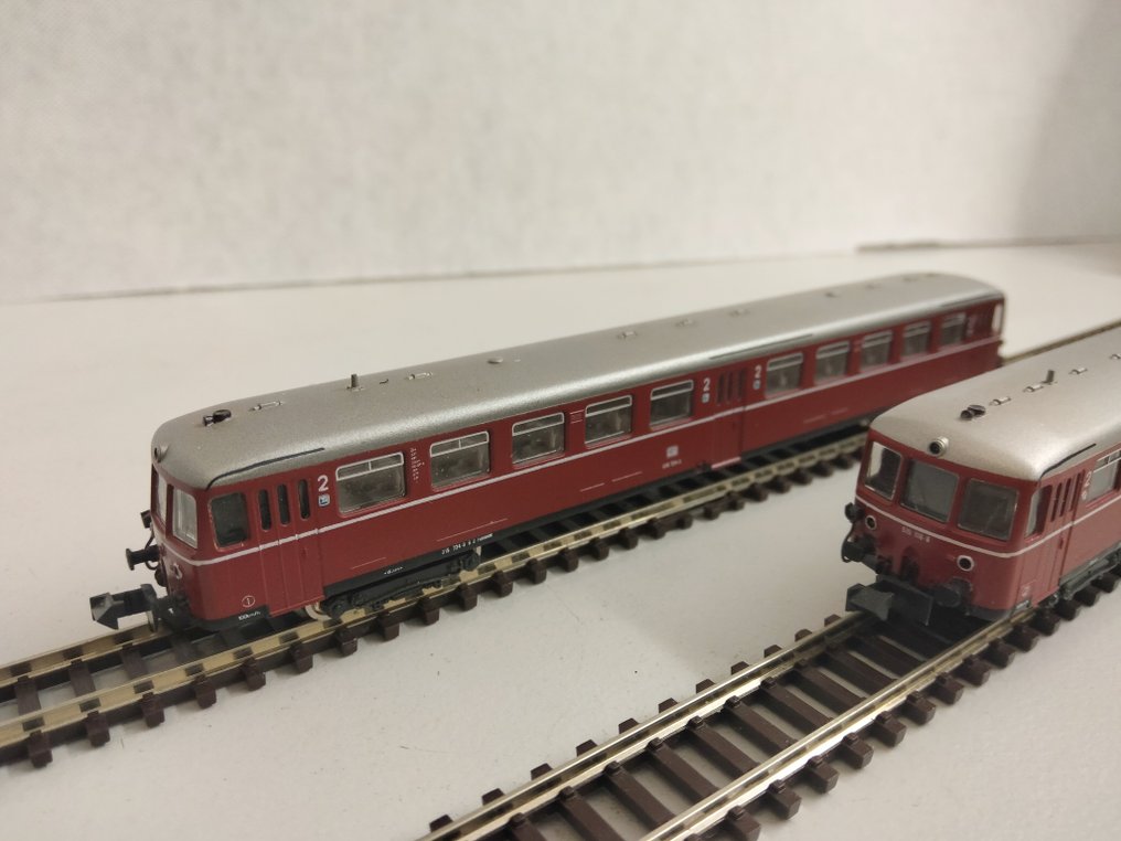 Kato N - Model train railcar (2) - Diesel railcar BR515 118-8 and trailer car BR 815 724-0 - DB #1.0