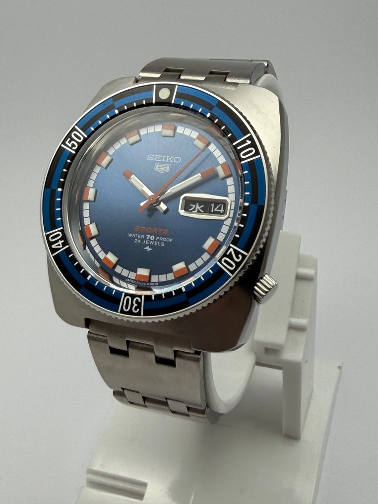 Seiko - Seiko 5 Sports JDM – Cal. 7009 – Custom Case with Rotating Bezel - Sports Bracellet - No reserve price - Men - 1970-1979 #4.3