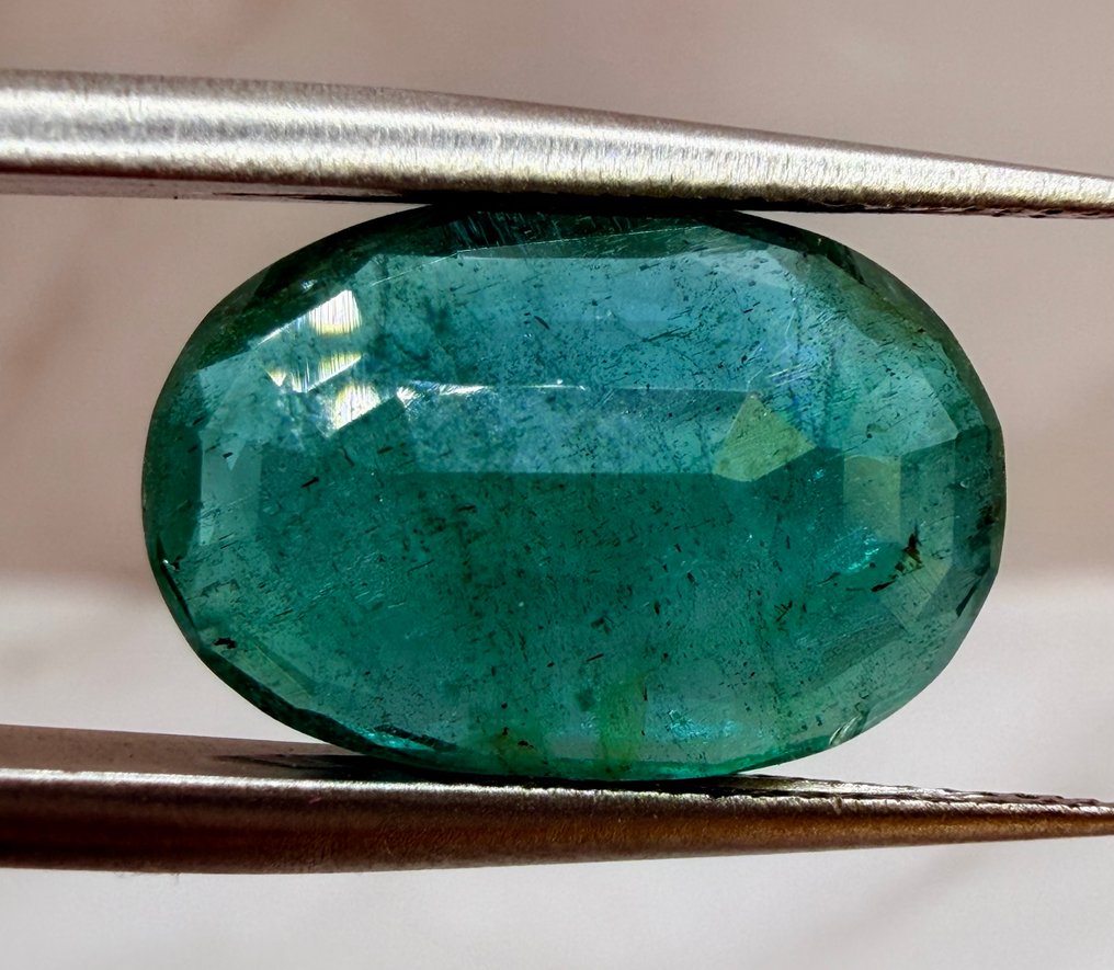 χωρίς τιμή ασφαλείας - 1 pcs  Πράσινο Σμαράγδι  - 5.72 ct - International Gemological Institute (IGI) - Φυσικός Σμαράγδι #4.3