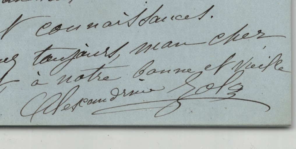 Alexandrine Zola, épouse d'Émile Zola - Lettre autographe signée - « le Baron et Coppée seront là » - 1893 #2.1