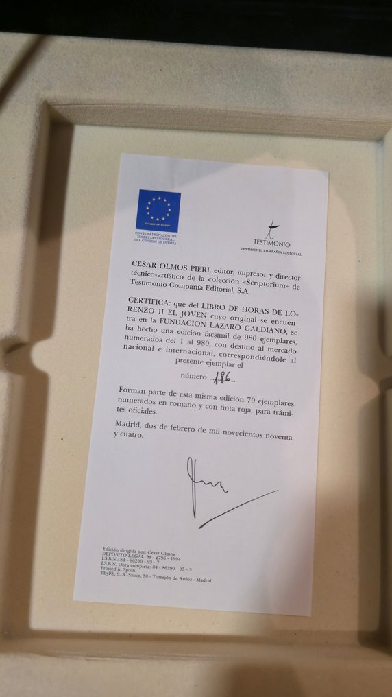 Lorenzo el Joven - Libro de Horas de los Médicis - 1994 #1.0