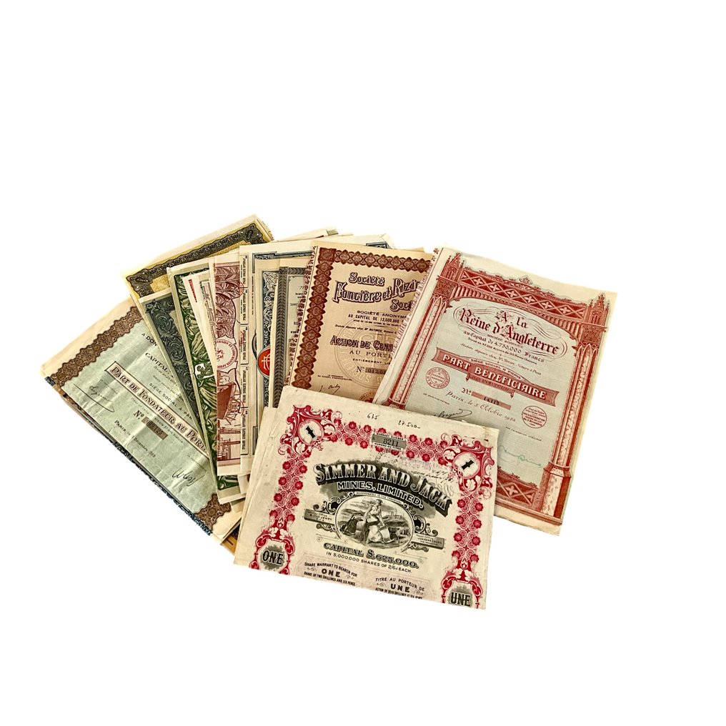 Dokument - États et sociétés - Actions au porteur - 1900 #1.0