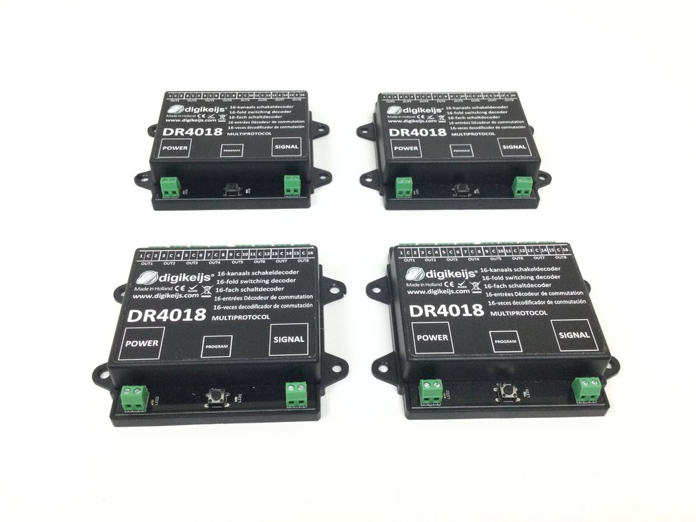 Digikeijs H0, N - DR4018 - Elektronica (4) - Vier 16-Kanaals schakeldecoder #1.0