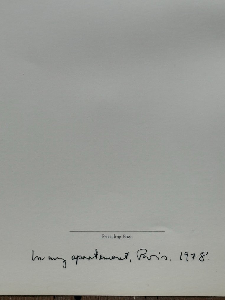 Helmut Newton (1920–2004) - In my apartement, Paris   1978  handsigned #4.3