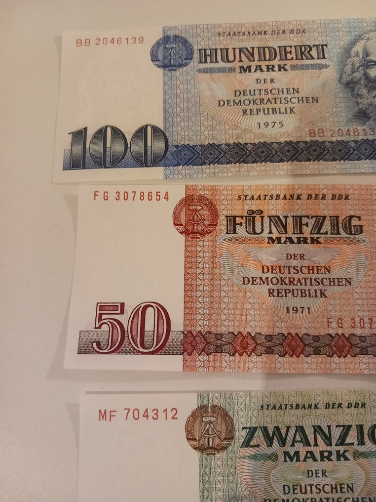 Λαϊκή Δημοκρατία του Κονγκό (DDR). - 5, 10, 20, 50 and 100 Mark - 1971/1975 (χωρίς τιμή ασφαλείας) #3.2