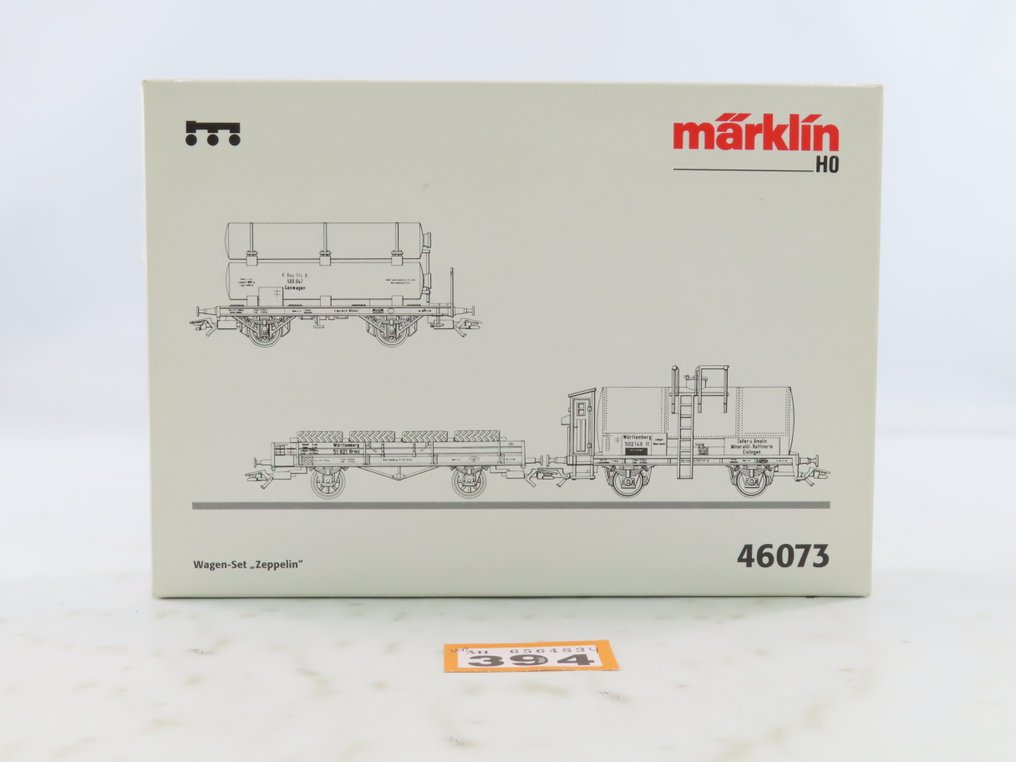 Märklin H0 - 46073 - Model train freight wagon set (1) - Three-piece car set 'Zeppelin' - K.Bay.Sts.B, K.W.St.E. #1.0