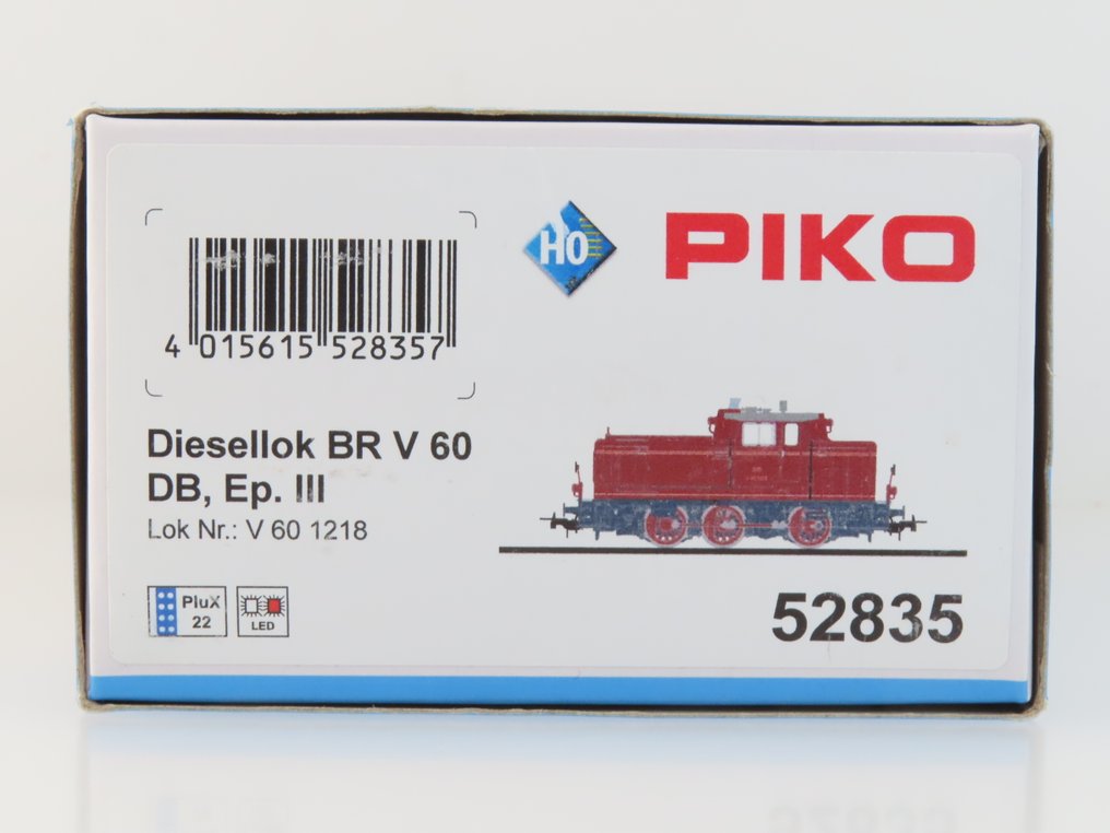 Piko H0 - 52835 - Diesellokomotiv (1) - BR V60, digitalt fuldt lyd - DB #3.2