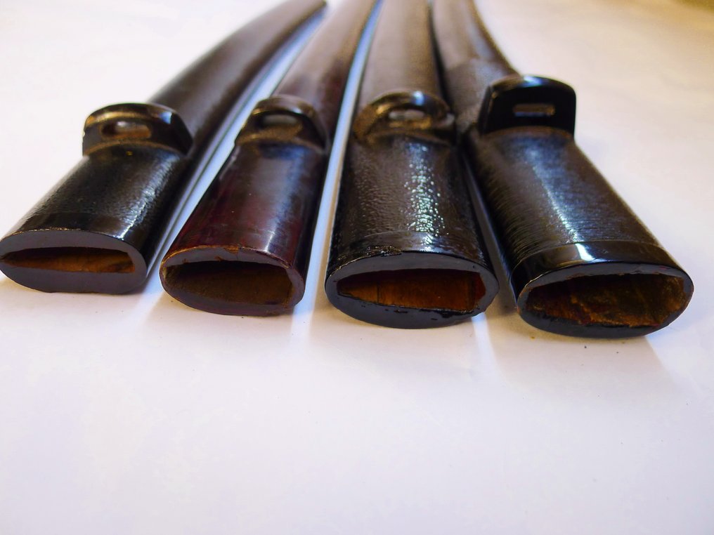 美丽的四把长刀和短刀鞘套装 - 日本 #2.1