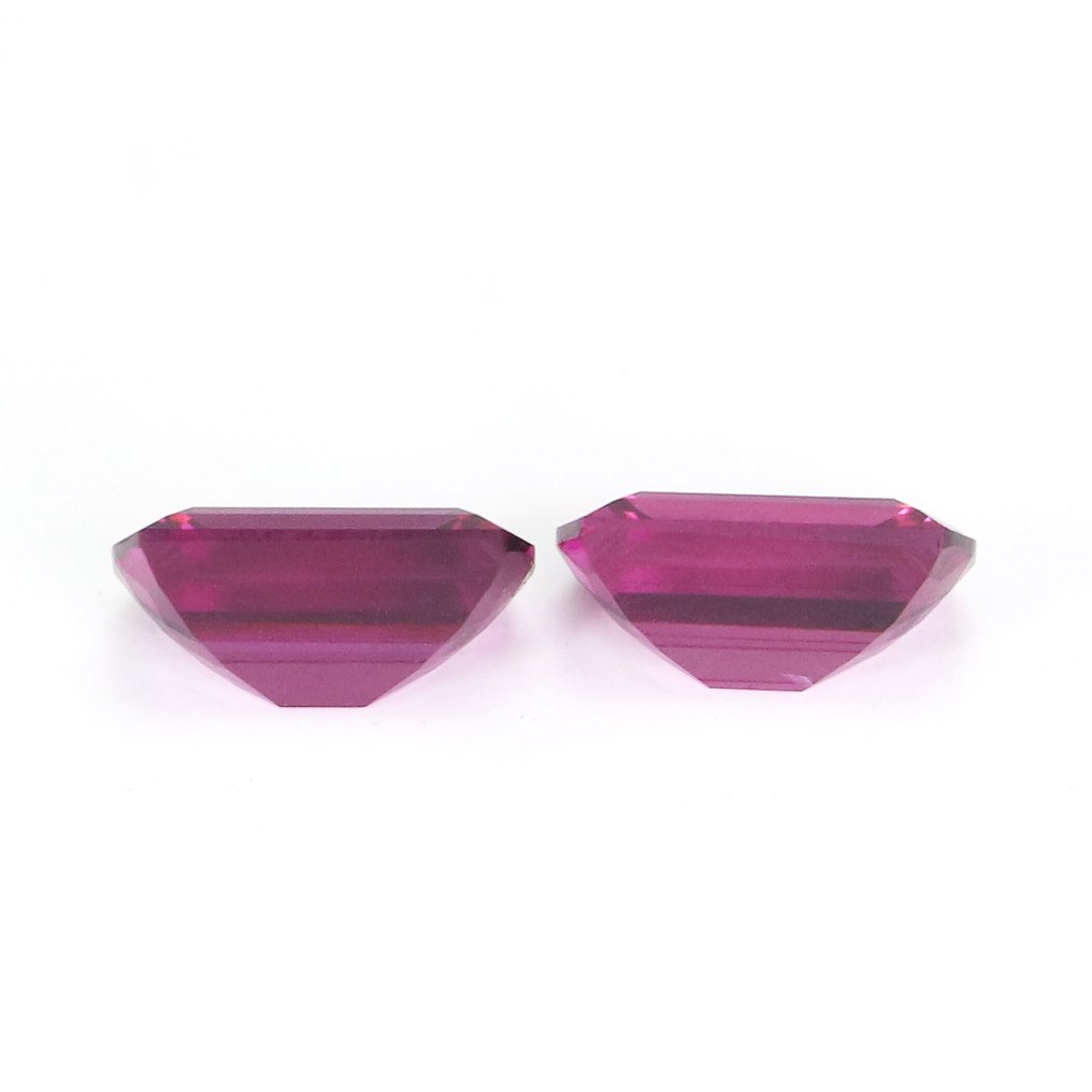 没有保留价 - 2 pcs  紫色 石榴石  - 4.06 ct - 国际宝石研究院（IGI） - Pyrop-Almandite #3.2