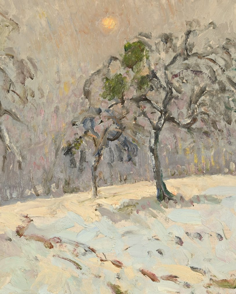 Albert Malet (1905-1986) - Arbres sous la neige #3.2
